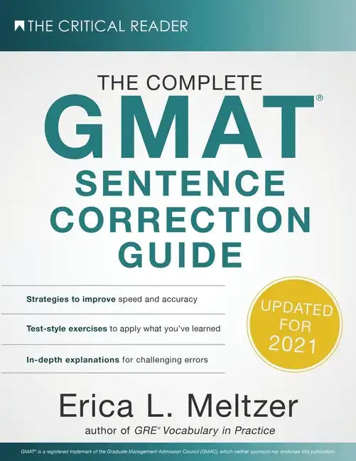 The Complete GMAT Sentence Correction Guide - Paperback