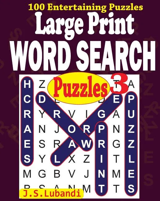 Large Print WORD SEARCH Puzzles 3 - Paperback