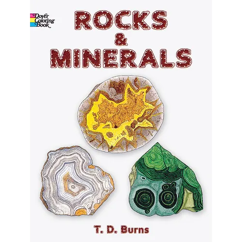 Rocks and Minerals Coloring Book - Paperback