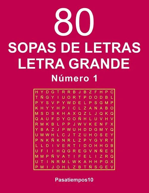 80 Sopas de letras Letra Grande - N. 1 - Paperback