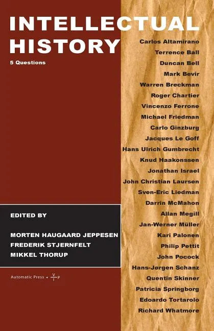 Intellectual History: 5 Questions - Paperback
