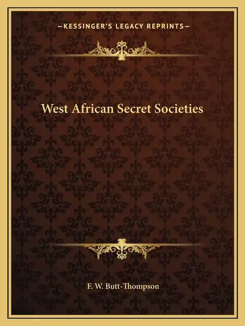 West African Secret Societies - Paperback
