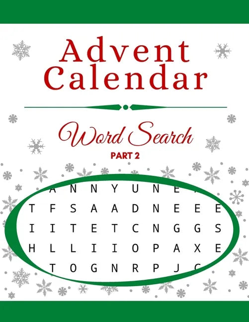 Advent Calendar Word Search: Christmas Activity & Puzzle Book for Gift Holiday Countdown Part 2 - Paperback