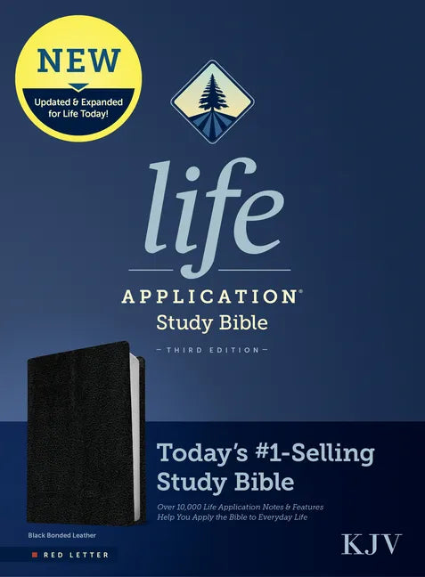 KJV Life Application Study Bible, Third Edition (Bonded Leather, Black, Red Letter) - Bonded Leather