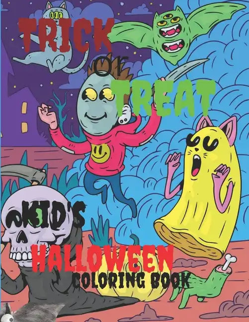 Trick or Treat: Kids halloween coloring book - Paperback