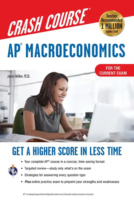 Ap(r) Macroeconomics Crash Course, Book + Online: Get a Higher Score in Less Time - Paperback
