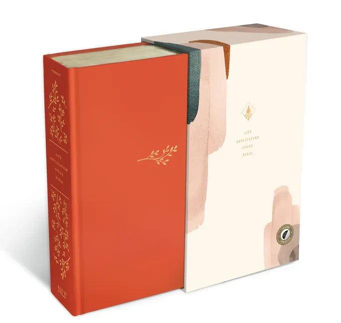 NLT Life Application Study Bible, Third Edition (Hardcover Cloth, Coral, Indexed, Red Letter) - Hardcover