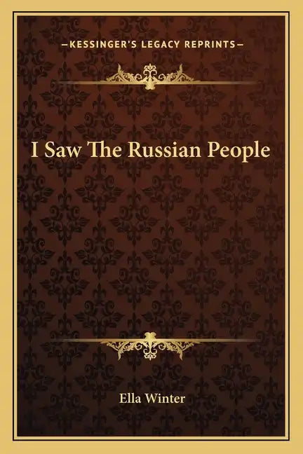 I Saw the Russian People - Paperback