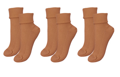 tittimitti® 100% Organic Combed Cotton Luxury Women's Socks 3-Pack. Made in Italy.