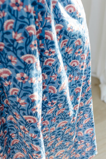 The Melissa Skirt in Indigo Bloom