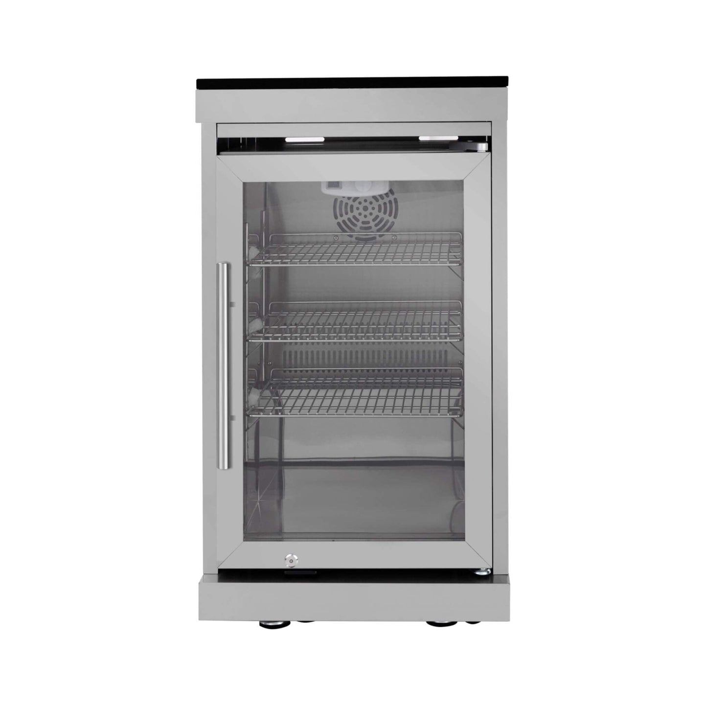 Castelle Flame Capri 96-Inch 6-Burner 85000 BTU Outdoor Kitchen Liquid Propane Grill Island With Fridge (SAK42895)