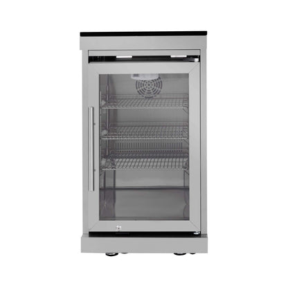 Castelle Flame Capri 96-Inch 6-Burner 85000 BTU Outdoor Kitchen Liquid Propane Grill Island With Fridge (SAK42895)
