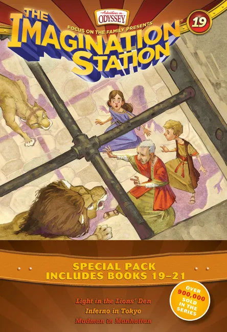 Imagination Station Books 3-Pack: Light in the Lions' Den / Inferno in Tokyo / Madman in Manhattan - Paperback