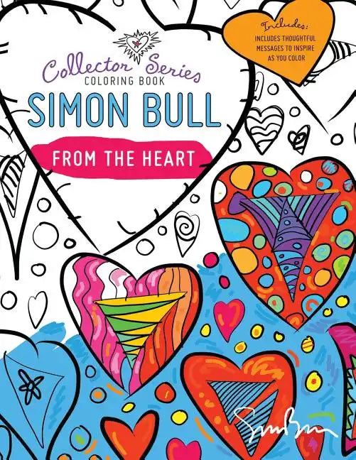 Simon Bull Coloring Book: From The Heart - Paperback