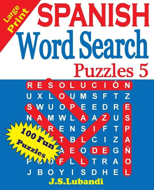 Large Print SPANISH Word Search Puzzles 5 - Paperback