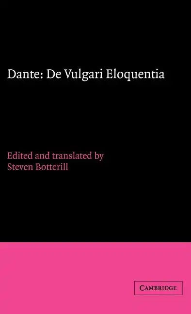 Dante: de Vulgari Eloquentia - Hardcover