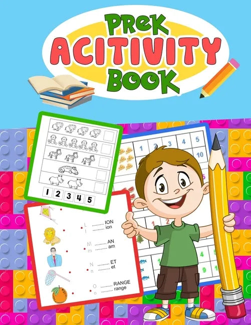 PreK Activity Book: Wonderful Activity Book For Preschool, PreK, Kindergarten - Paperback
