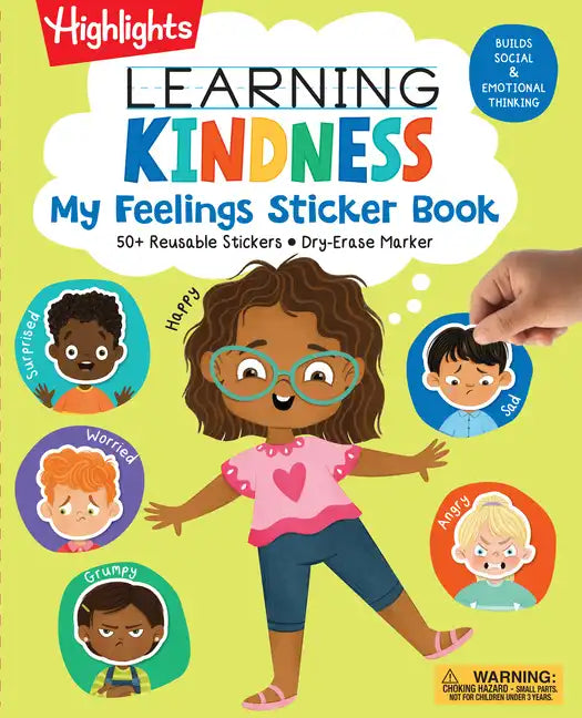 Learning Kindness My Feelings Sticker Book - Spiral