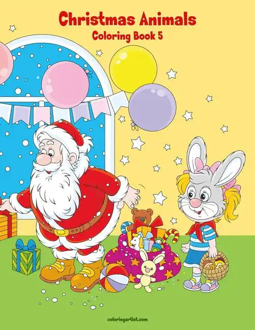 Christmas Animals Coloring Book 5 - Paperback