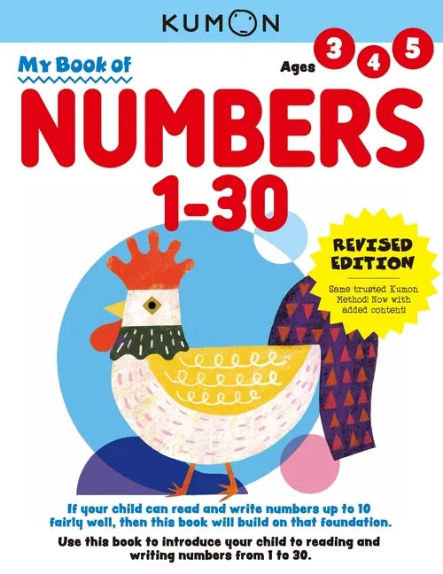 Kumon My Book of Numbers 1-30: Revised Ed - Paperback