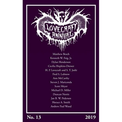 Lovecraft Annual No. 13 (2019) - Paperback