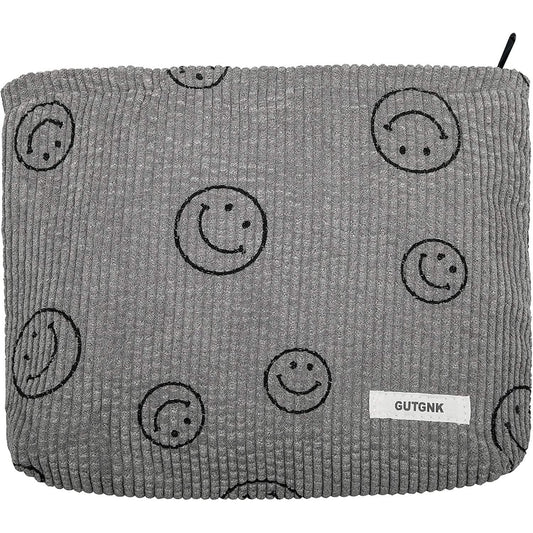 Chic Corduroy Travel Pouch for Women
