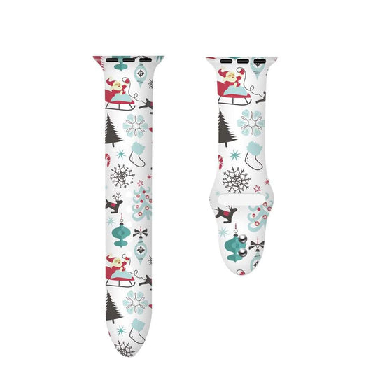 Christmas Silicone Apple Watch Bands - Assorted Styles