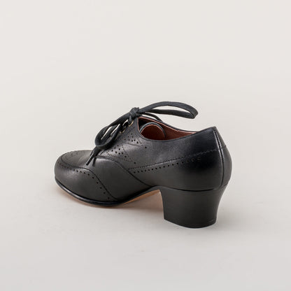 Claire 1940s Oxfords (Black)