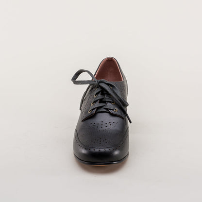 Claire 1940s Oxfords (Black)