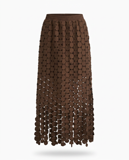 Spirited Tassel Midi Skirt