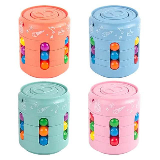 Coke Rubik's Cube Fingertip Rotating Roller Toy