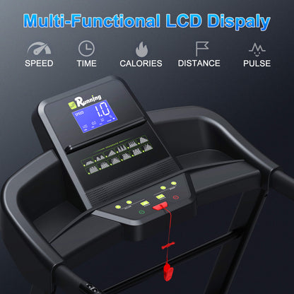 Rovix Compact 3.5HP Foldable Electric Treadmill With Bluetooth, LCD Display & 12 Pre-Set Running Programs (SAK25879)