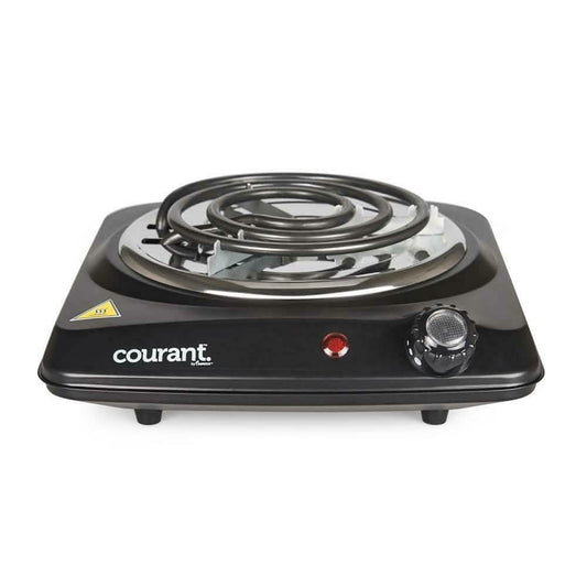 Courant 1000 Watts Electric Single Burner, Black