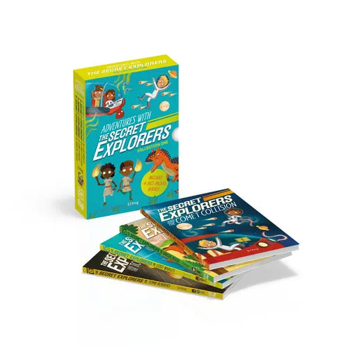 Adventures with the Secret Explorers: Collection One: 4-Book Box Set of Educational Fiction Chapter Books Books - Paperback