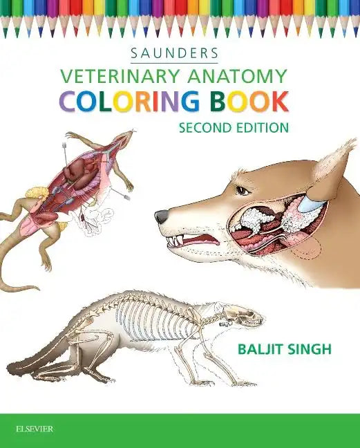 Veterinary Anatomy Coloring Book - Paperback