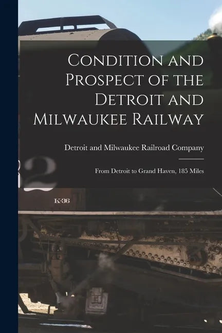 Condition and Prospect of the Detroit and Milwaukee Railway [microform]: From Detroit to Grand Haven, 185 Miles - Paperback