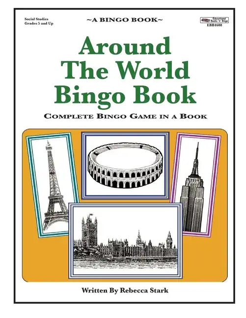 Around The World Bingo Book: Complete Bingo Game In A Book - Paperback