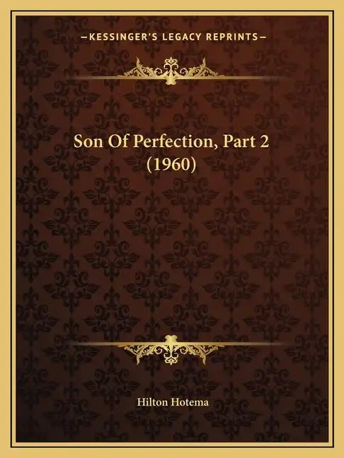 Son Of Perfection, Part 2 (1960) - Paperback
