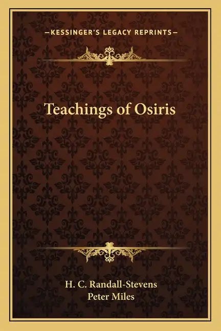 Teachings of Osiris - Paperback