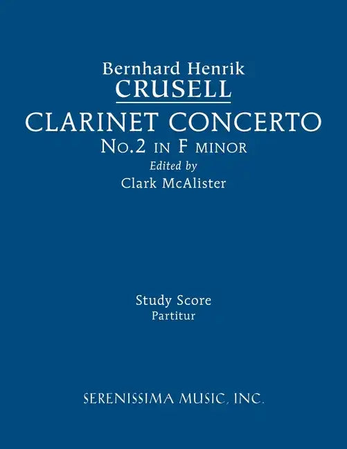 Clarinet Concerto No.2, Op.5: Study score - Paperback