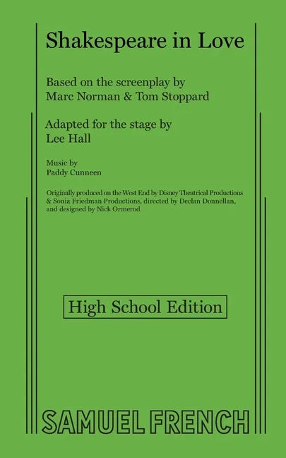 Shakespeare in Love (High School Edition) - Paperback