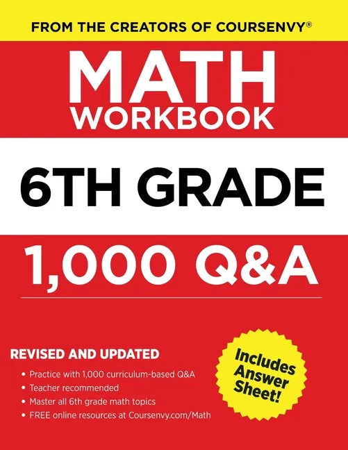 6th Grade Math Workbook - Paperback