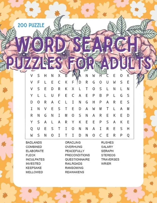 Word Search Puzzles for Adults: 200 Puzzles with a Huge Variety of Words and Topics - Paperback