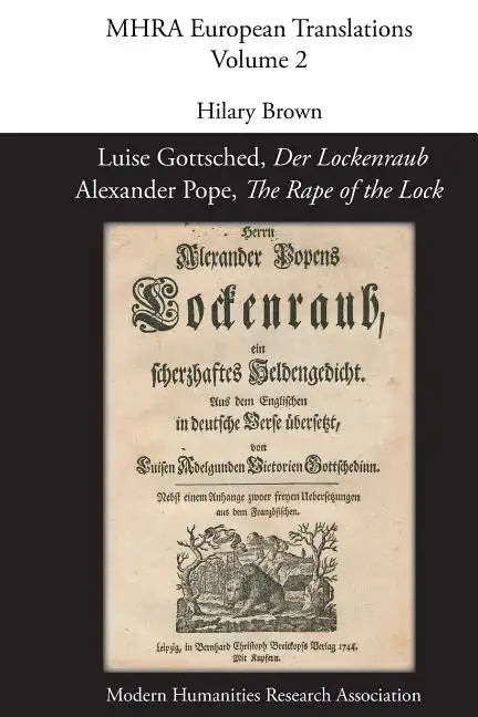 Luise Gottsched, 'Der Lockenraub' / Alexander Pope, 'The Rape of the Lock' - Paperback