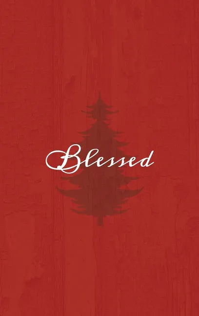 Blessed: A Red Hardcover Decorative Book for Decoration with Spine Text to Stack on Bookshelves, Decorate Coffee Tables, Christmas Decor, Holiday Deco - Hardcover