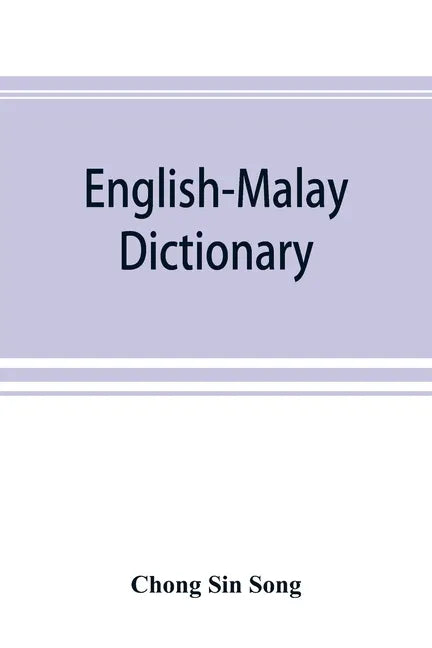 English-Malay dictionary - Paperback
