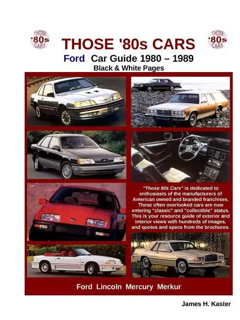Those 80s Cars - Ford (Black & White) - Paperback