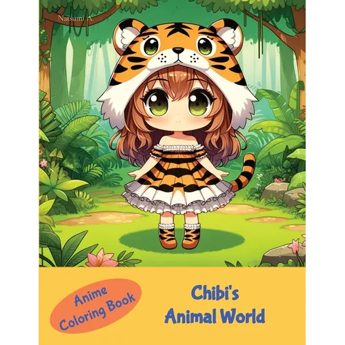 Anime Coloring Book: Chibi's Animal World: Chibi's Animal World - Paperback