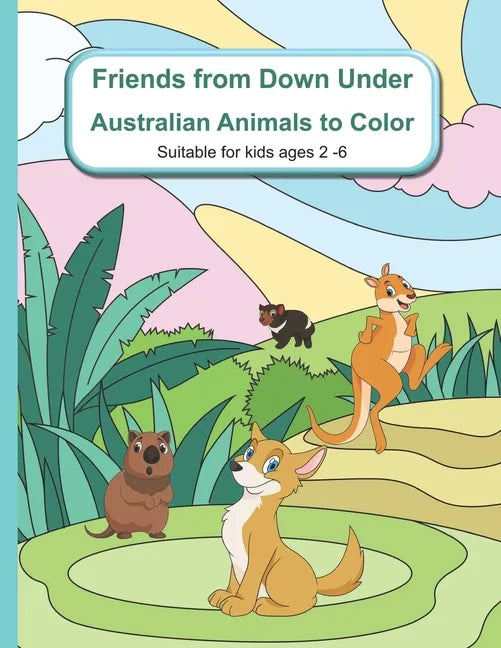 Friends from Down Under: Australian Animals to Color - Paperback