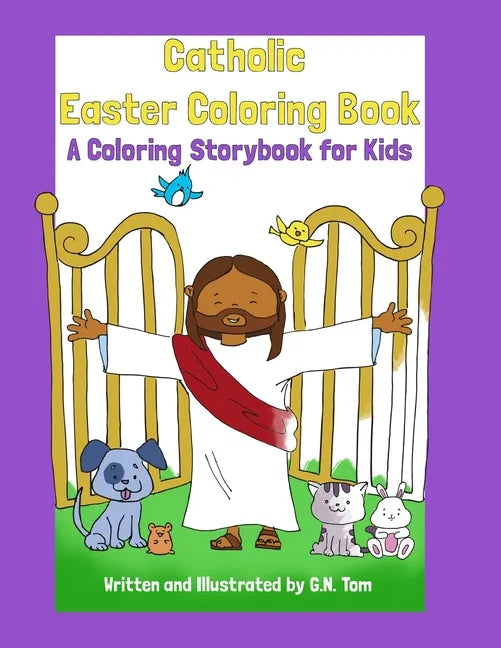 Catholic Easter Coloring Book: A Coloring Storybook for Kids - Paperback